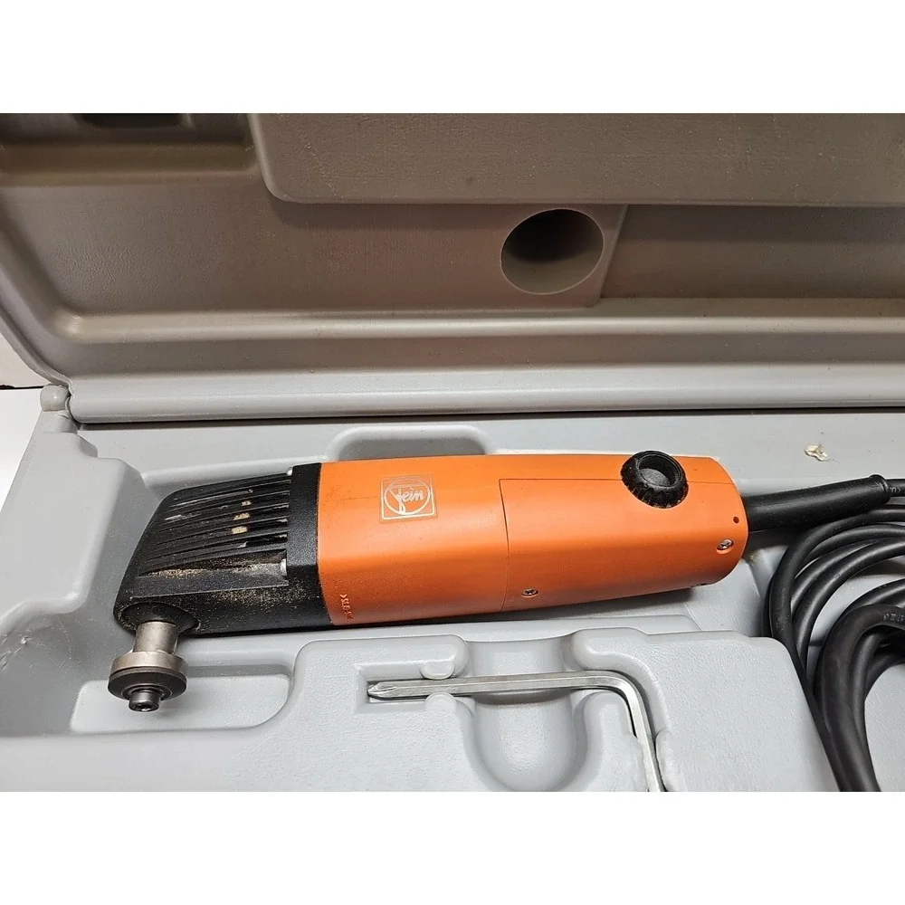Fein MSXE 636 II MultiMaster Oscillating Multi-Tool Case w/Accessories....TESTED